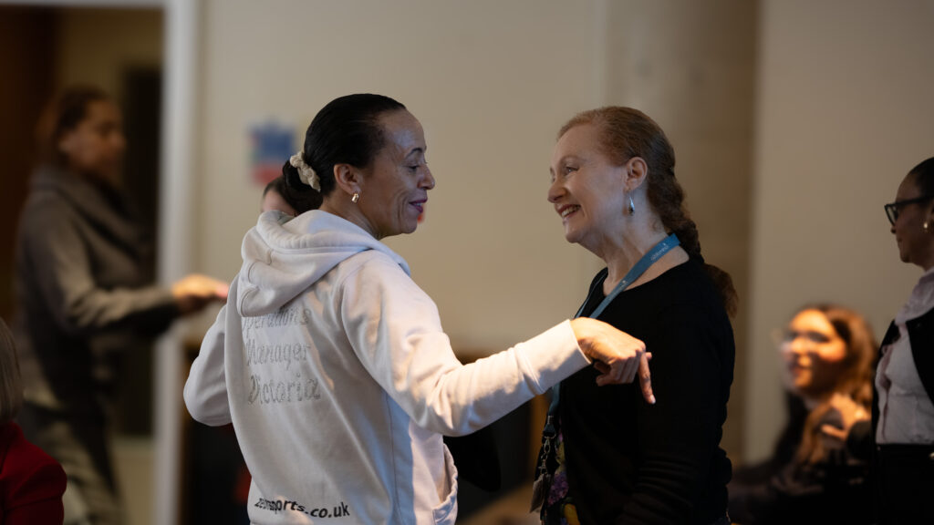 Small groups in conversation during A2 Dominion’s first matching event, building partnerships to deliver long-term Social Value in local communities.