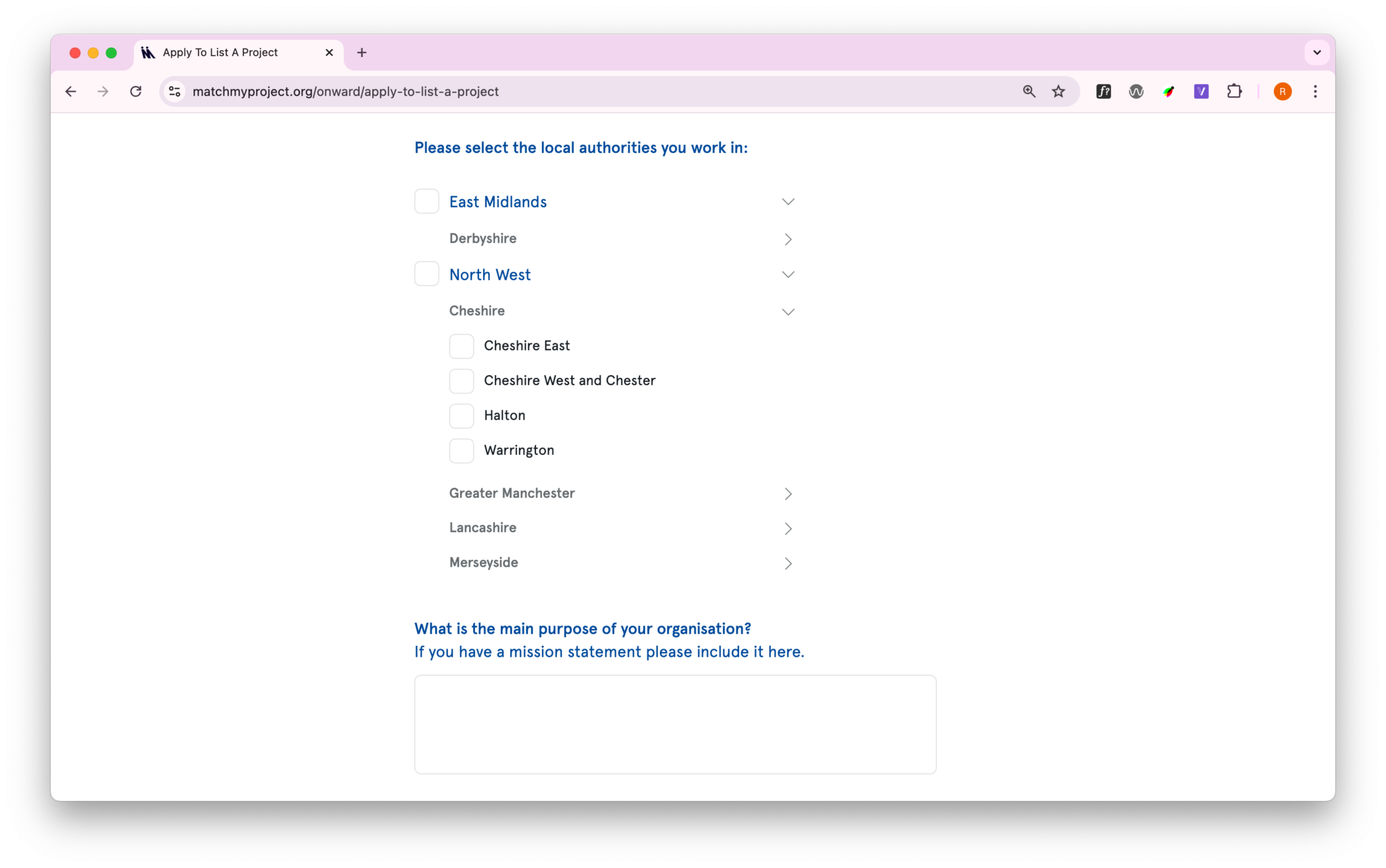 How to sign up to Match My Project - Journal
